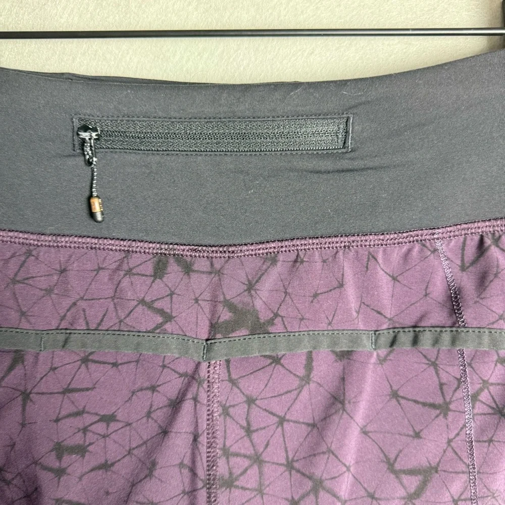 Lululemon Womens Speed Up Short 4-way Stretch Star Crushed Black Cherry size 6 - Picture 3 of 11
